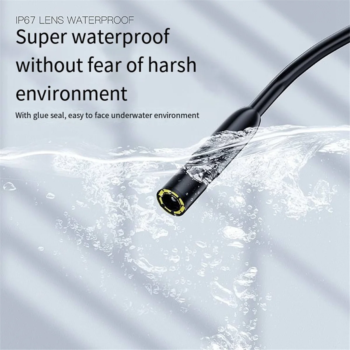 A06K 2 Polegadas Tela HD Portátil Detector de Carro 8mm Lente Pipeline Câmera Endoscópio para Pip de Motor de Carro (2m)