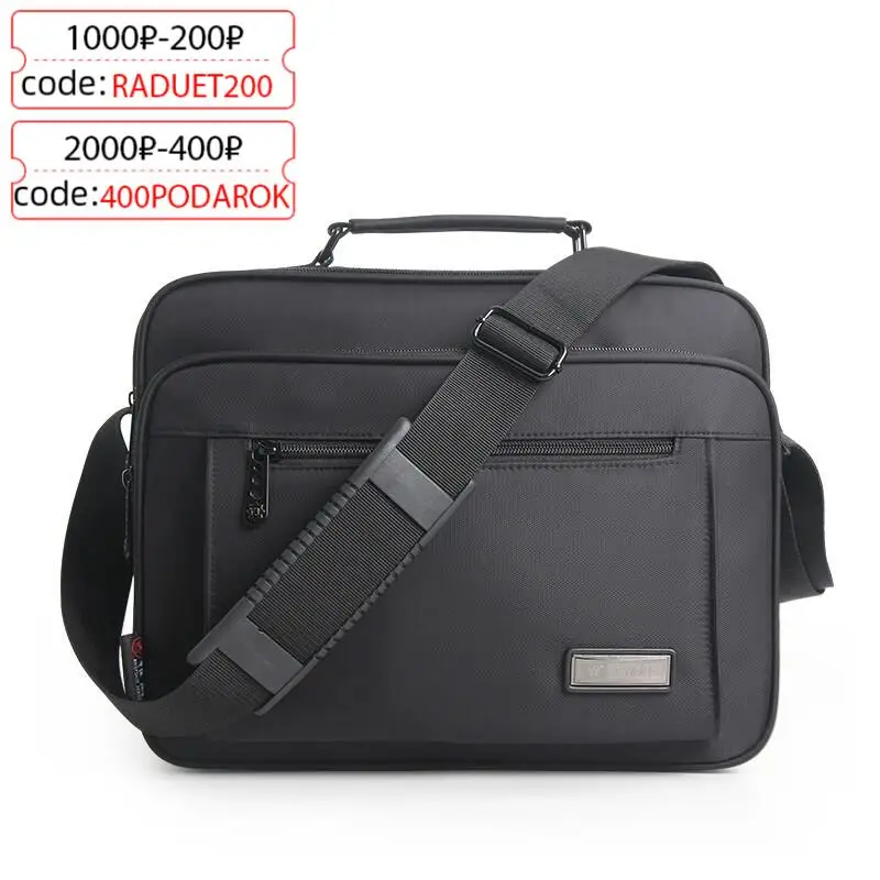 Waterproof Black Men Briefcase High Quality Brand Shoulder Bags For Women Messenger Bag Men\'s Crossbody Bags BolsoHombre2022