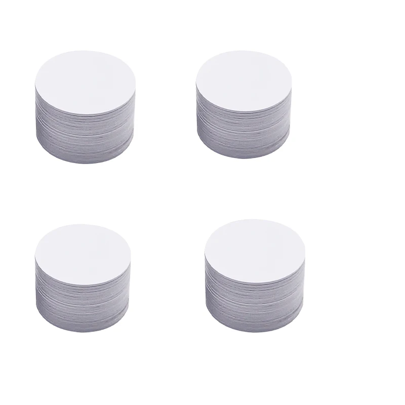 Kartu Koin Ntag215 13.56MHz dengan Perekat Belakang 504 Byte ISO/IEC 14443 A 25mm Tahan Air PVC Ntag 215 Tag NFC