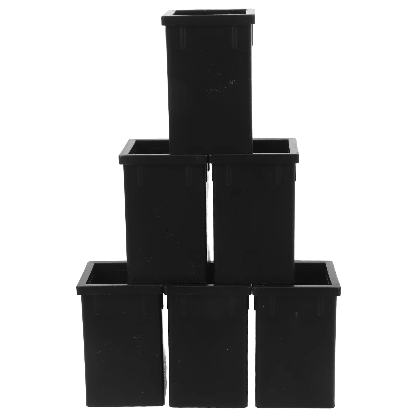 

6pcs Square Tube Reducer Conversion Plastic Liner Hollow Sleeve for Extension Pipe Insulation Construction Industrial