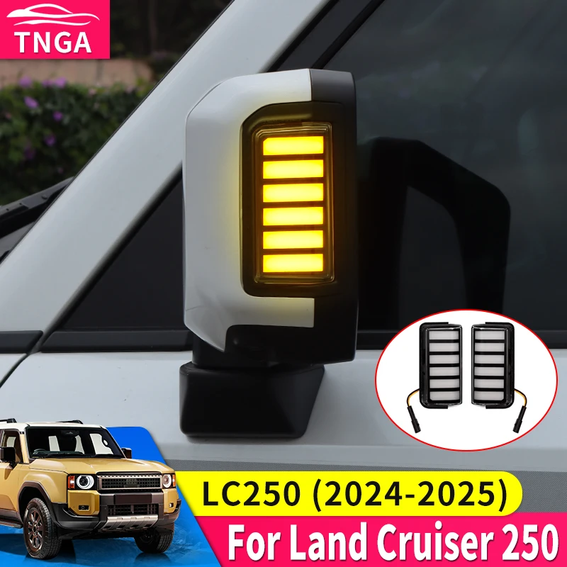 

Для Land Cruiser Prado LC250 сигнальная мигалка бокового зеркала, обновленные аксессуары 1958 J250 боковой фонарь зеркала заднего вида 2024-2025