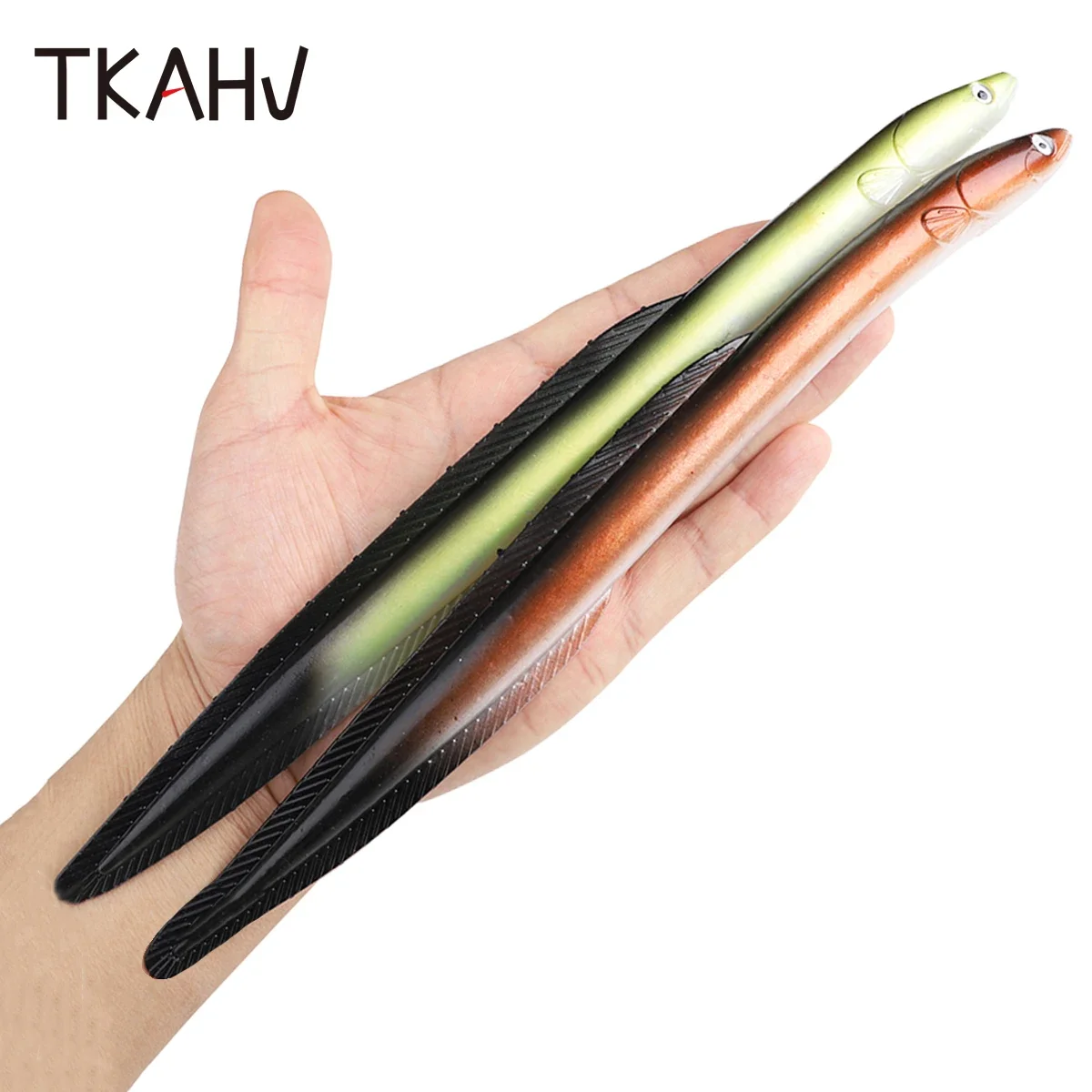 

TKAHV 1 PC 30cm 58g Soft Vivid Eel Fishing Lure Live Vivid Ricefield Souple Big Artificial Bait Silicone Bass Pike Swimbait