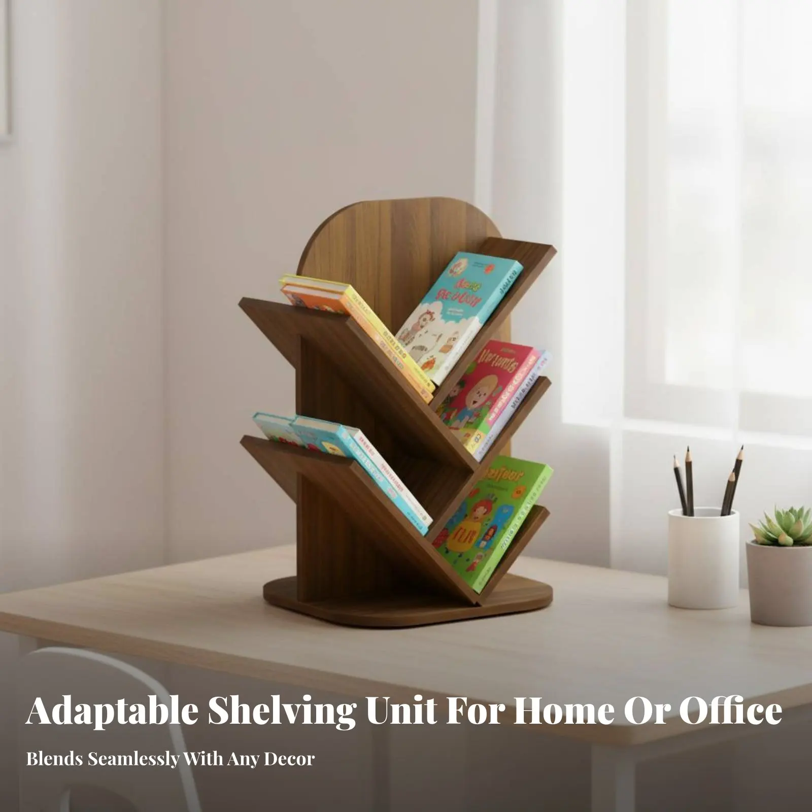 

Rotating Book Stand 360-Degree Rotation desktop Book storage rackSaving Easy reach for Students, educators, Bedroom, Dormitory