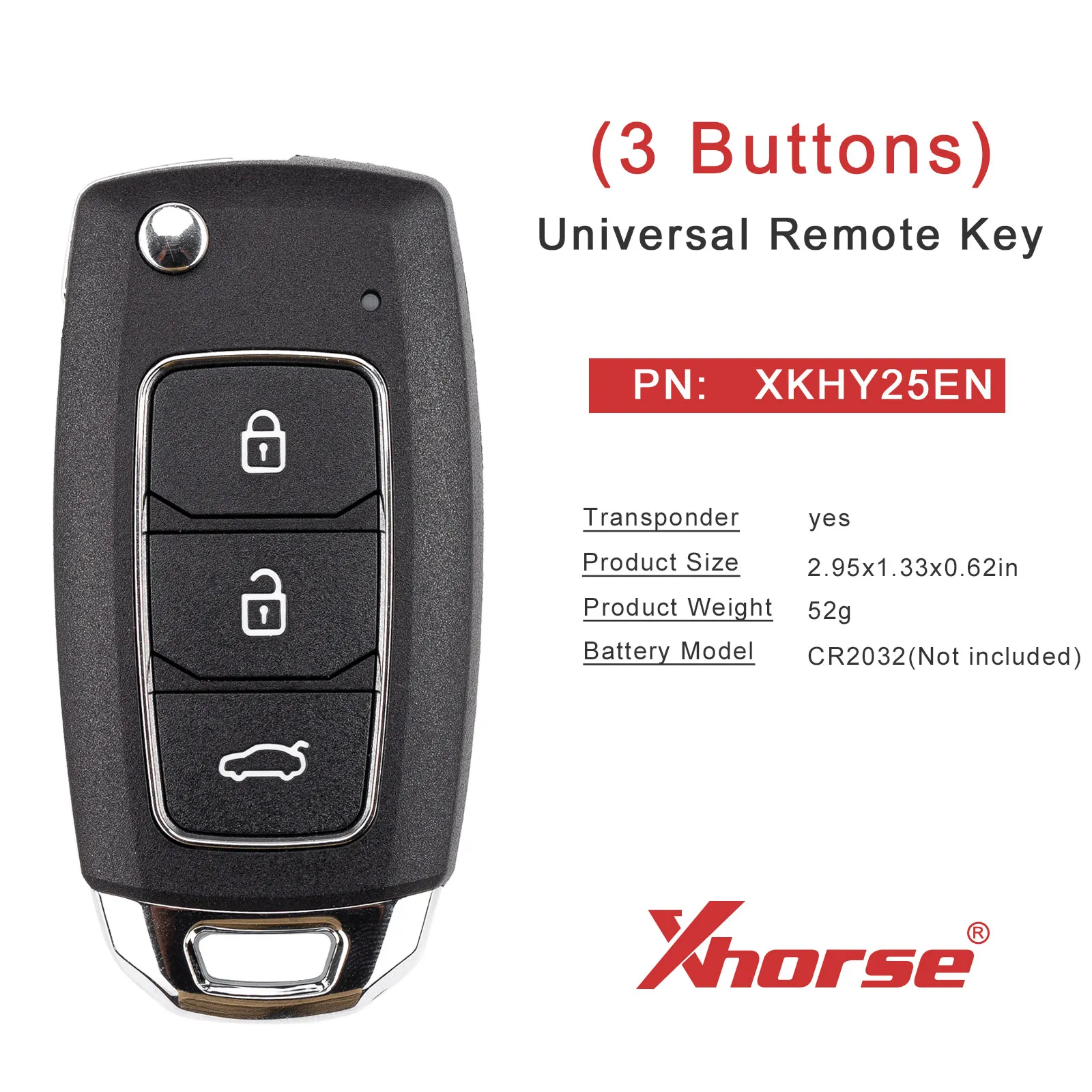 5 sztuk/partia XHORSE XKHY05EN do stylu Hyundai przewodowy uniwersalny pilot zdalnego sterowania z 3 przyciskami do klucza VVDI