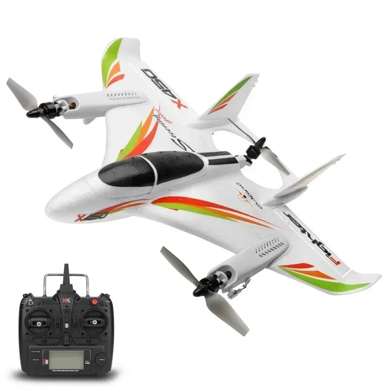 WLtoys X450 Brushless Vtol Airplane Glider Fixed Wing Aircraft 2.4G 6CH 3D/6G RC Helicopters Vertical Avion Remote Control