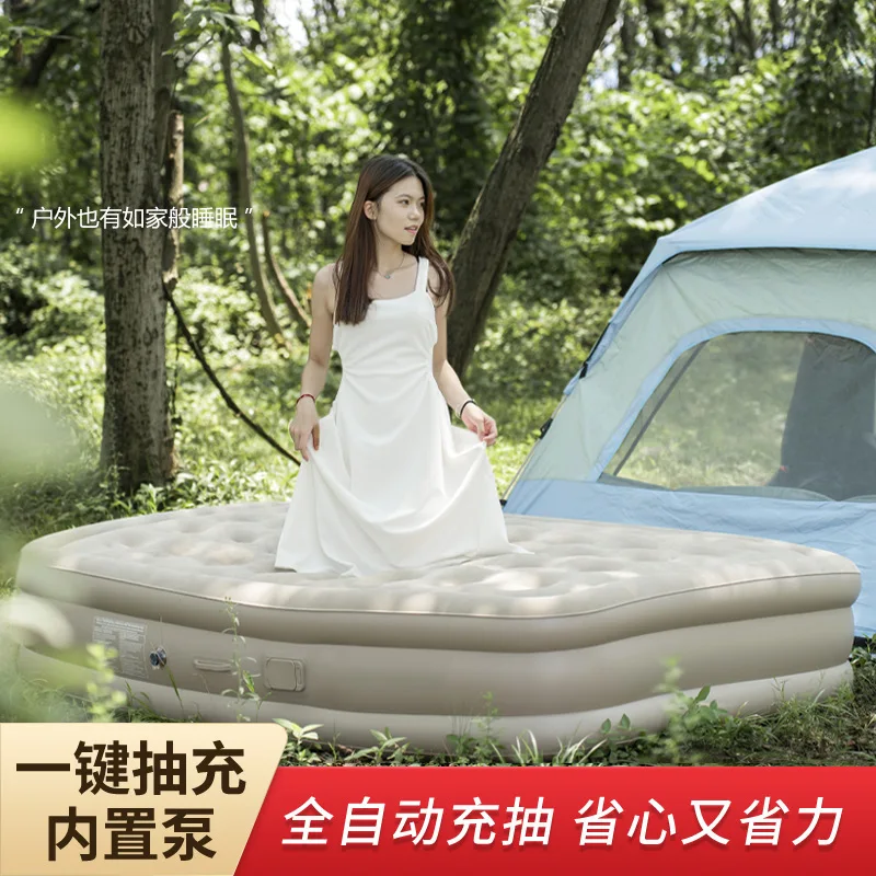 

-Border Inflatable Mattress Home Storage Outdoor CampingAutomatic Floatation Bed plus Tent Double Home