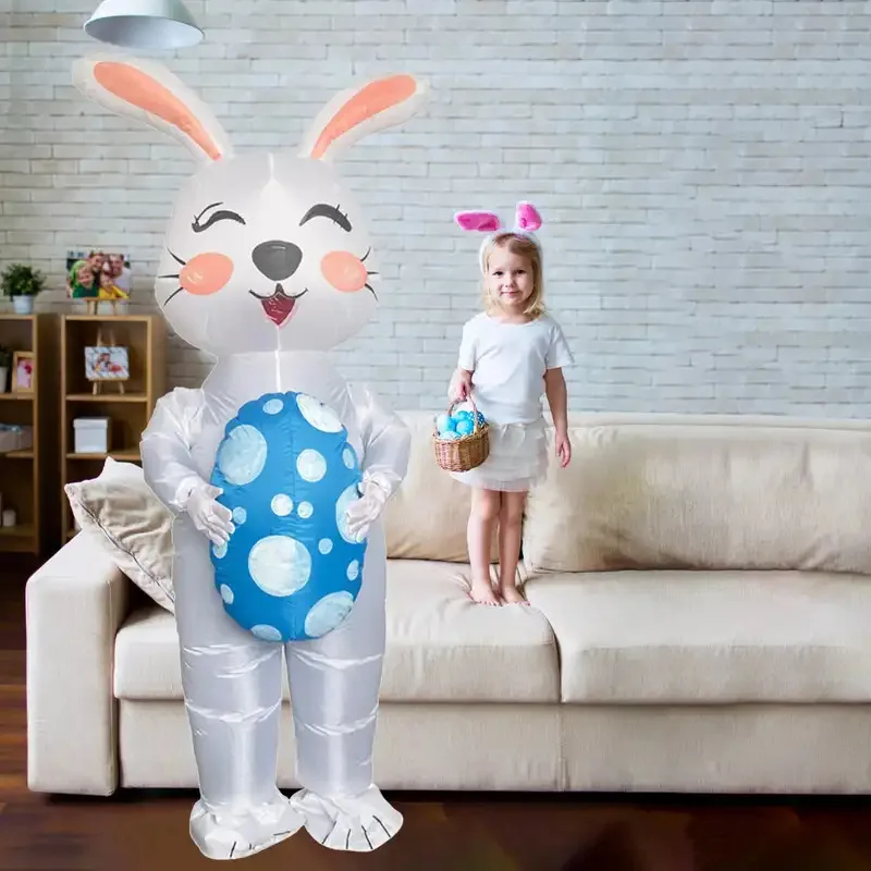 Sky02 Pascua lindo conejito Cosplay disfraz inflable adulto Air Blow-up fiesta disfraces88Li #