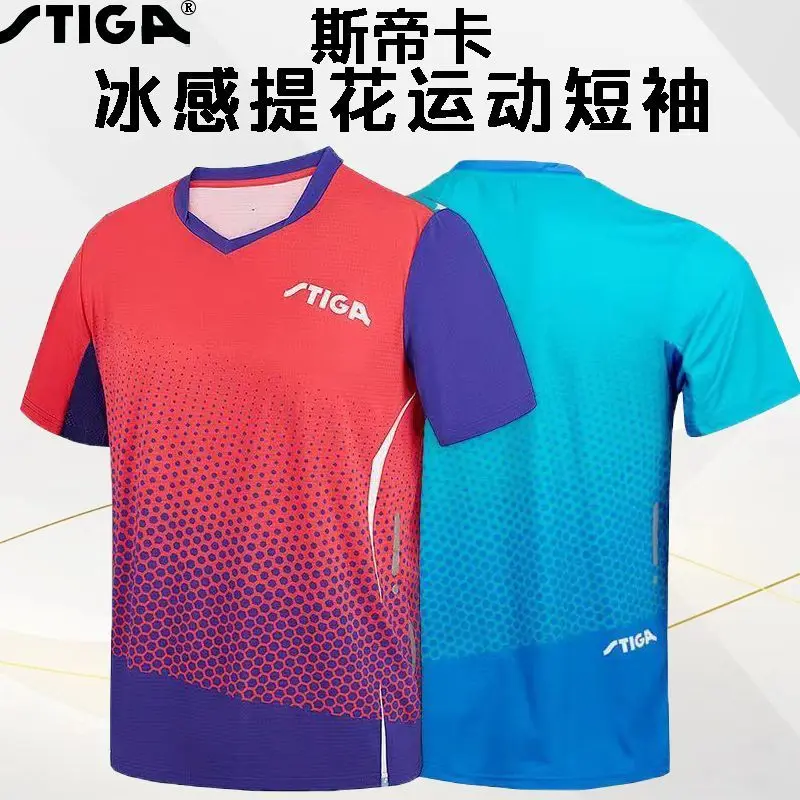 Stiga Tischtennis Kurzarm T-Shirt Sport Top