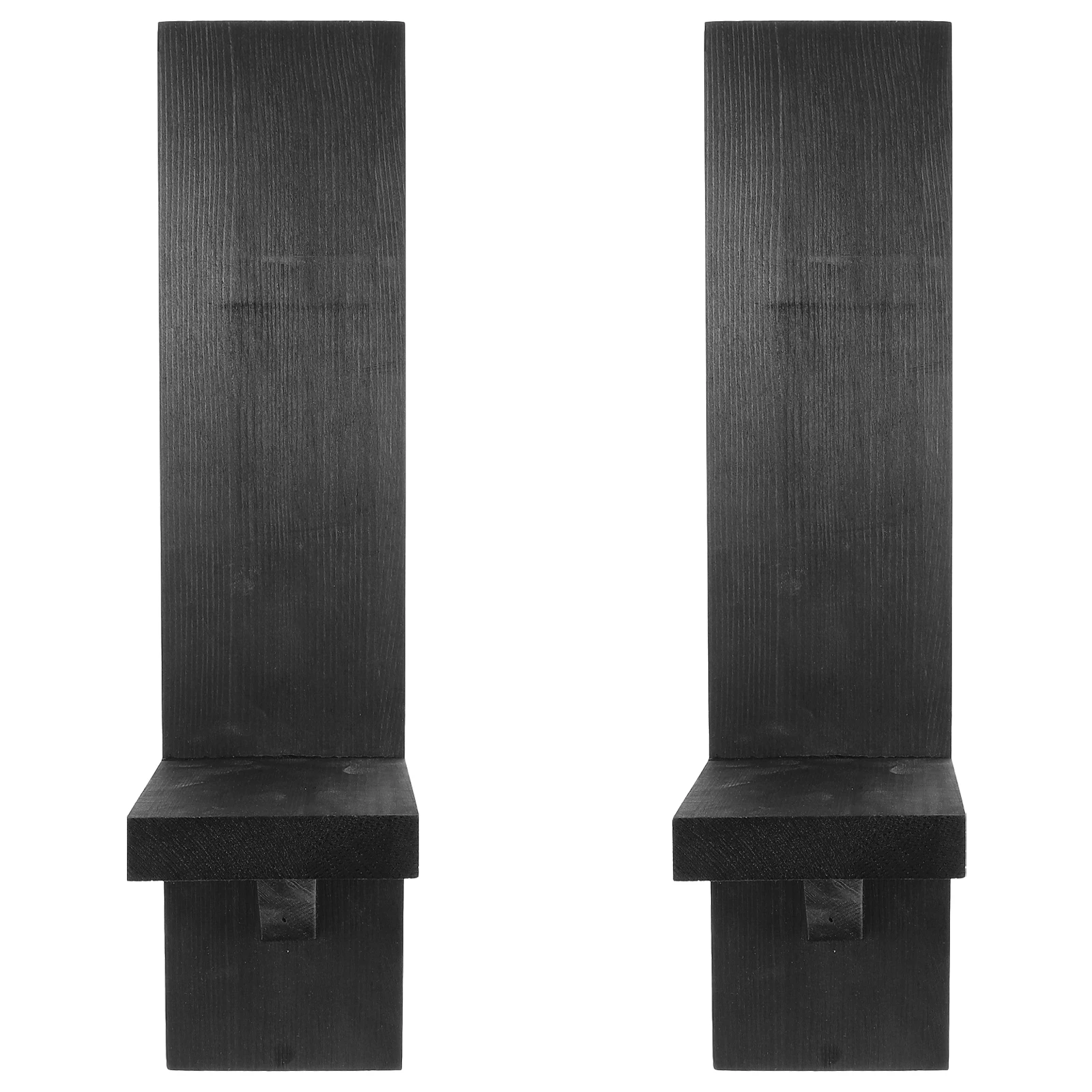 

Wall Wood Wax Stand Vintage Home Decor Rustikaler Wandkerzenhalter Holders Black Wooden Decorations