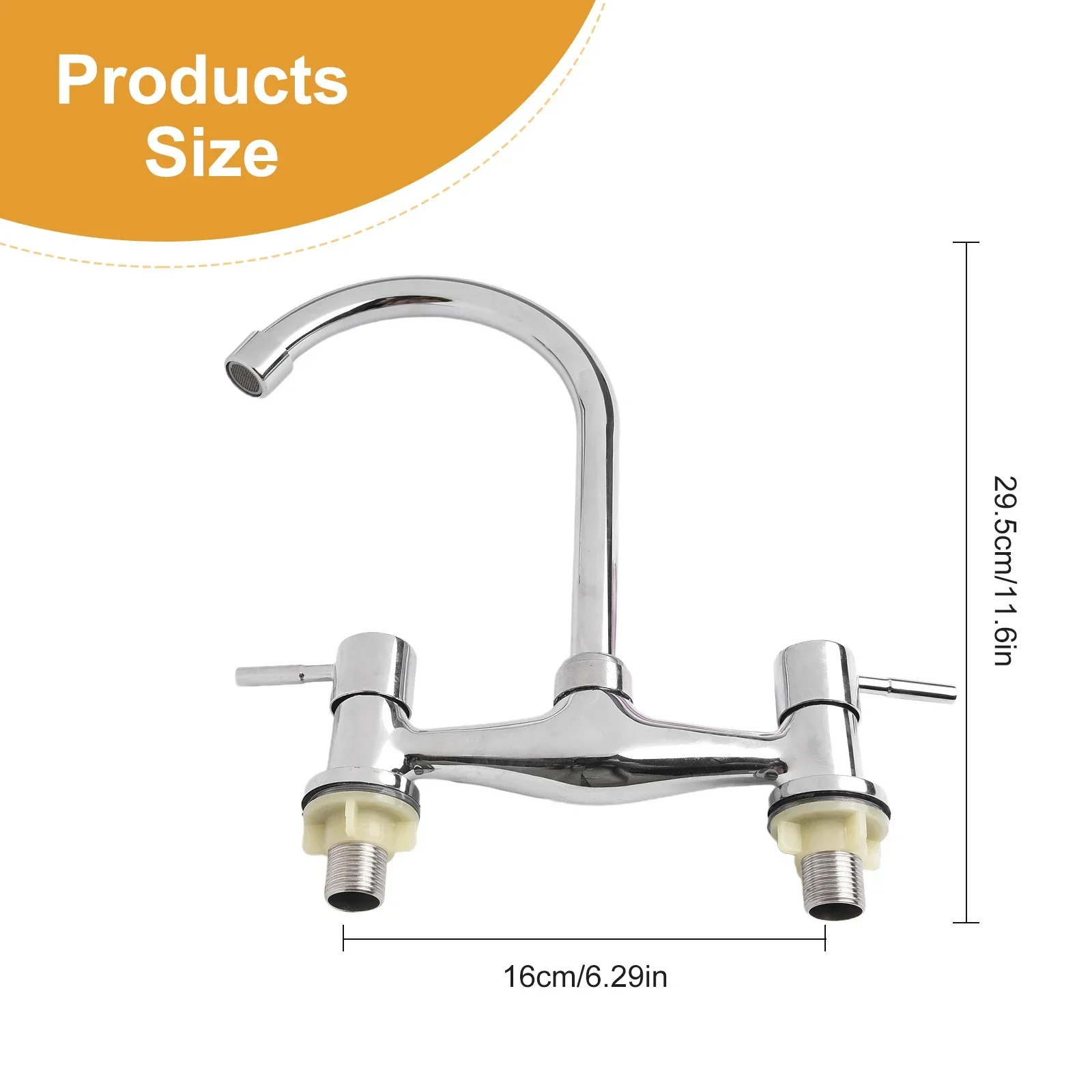 Double Lever Hole Deck Faucet Features Hot And Cold Note Package Contents Basin Lever Taps Degree Swivel Spout Electroplating