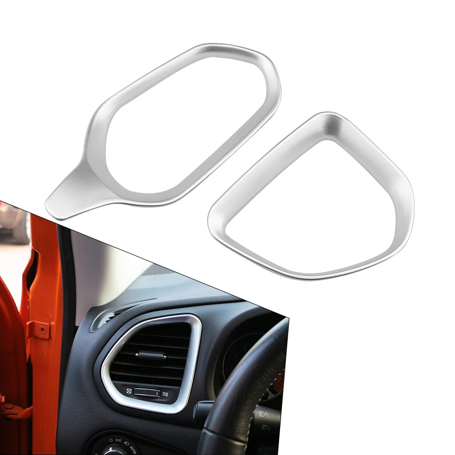 Car Air Vent Decoration Trim for Jeep Renegade BU 2015-2025 LHD Air Outlet Frame Sticker Interior Accessories
