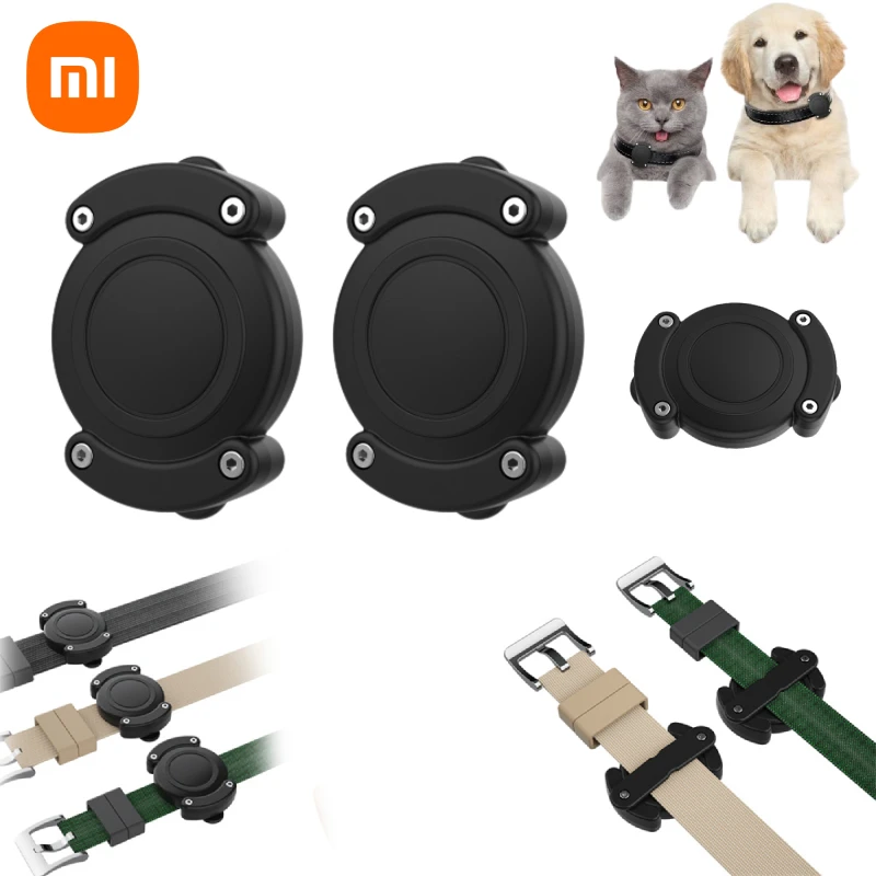 Xiaomi Air Tag Dog Collar Wear-Resistant Anti-Scratch Protective Holder Case Compatible With Pet Collar GPS Pet Tracker For Dogs