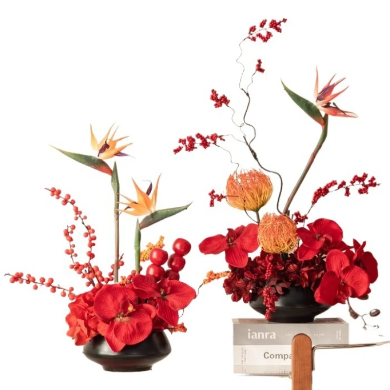 

Artificial flower art hotel restaurant dining table fake living room decoration ornament advanced bionic