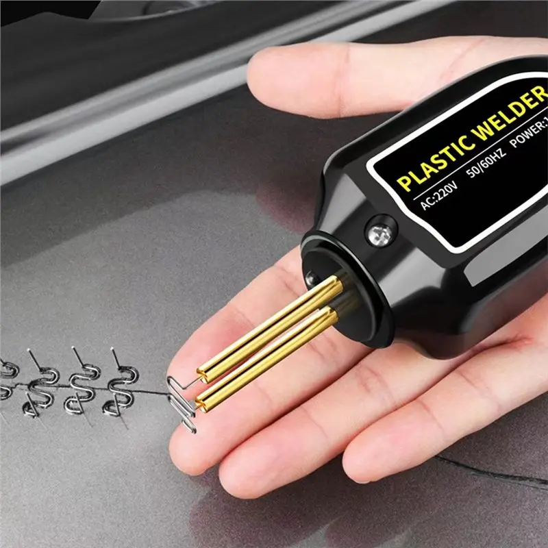 ABRN-Plastic Welder Hot Air Torch Hot Stapler Plastic Welder Soldering Iron Nail Bumper Repair Car Tool EU PLUG