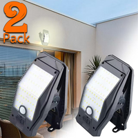 Solar Outdoor Lights Garden Light Fence Clip Lamps Household Waterproof Wall Lamp Human Body Induction Super Bright Lighting