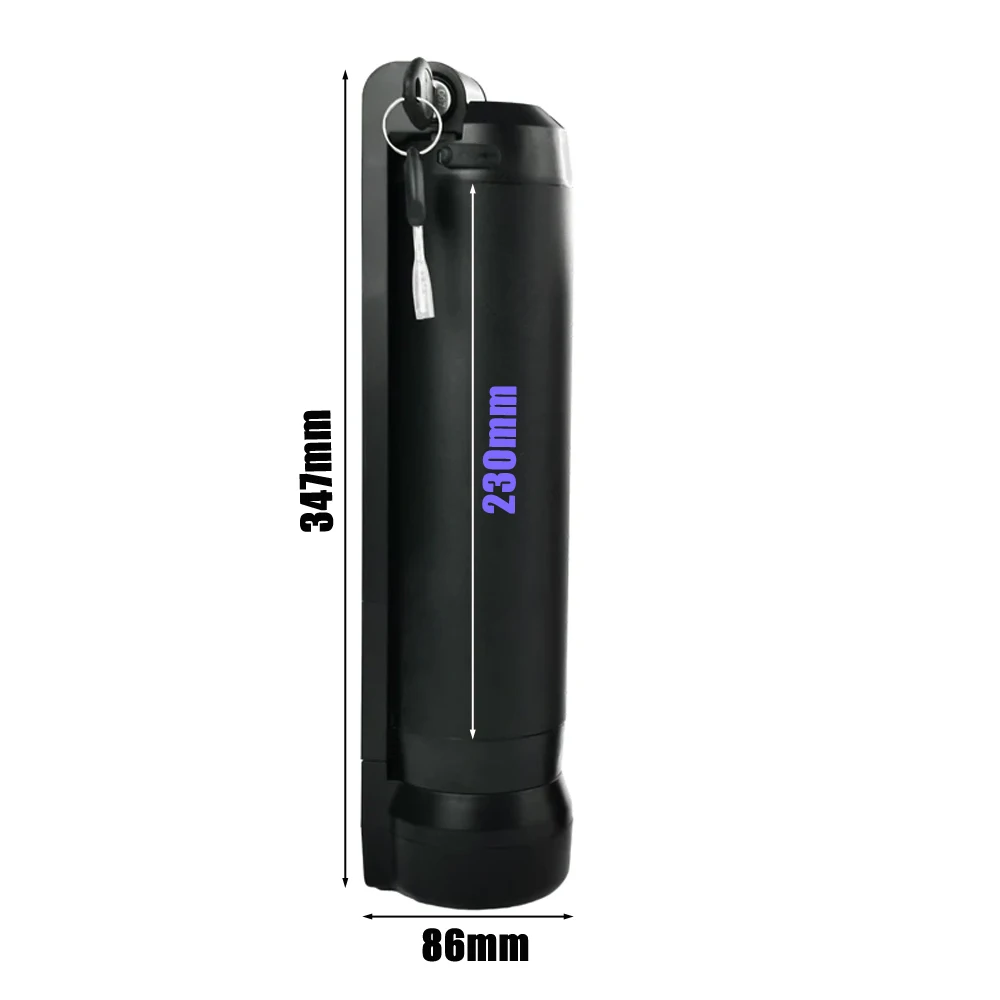 External Mini Bottle Down Tube 36V 10Ah 24V 15Ah Lithium-ion Battery Pack for City Bike Pedal Assist Electric Bicycle