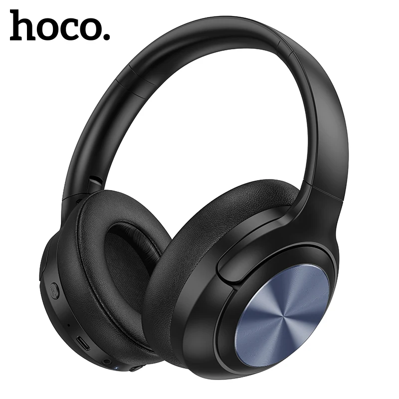 

HOCO W54 ANC Wireless Headphones Bluetooth 5.4 HiFi Stereo Audio Over Ear Earbuds 40mm Driver Active Noise Cancellation Earphone