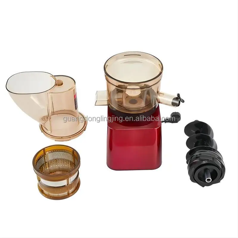 300W 고성능 상업용 레스토랑 데스크탑 자동 공급 와이드 슈트 패션프루츠 착즙기 콜드 프레스 상업용 슬로우 주서기