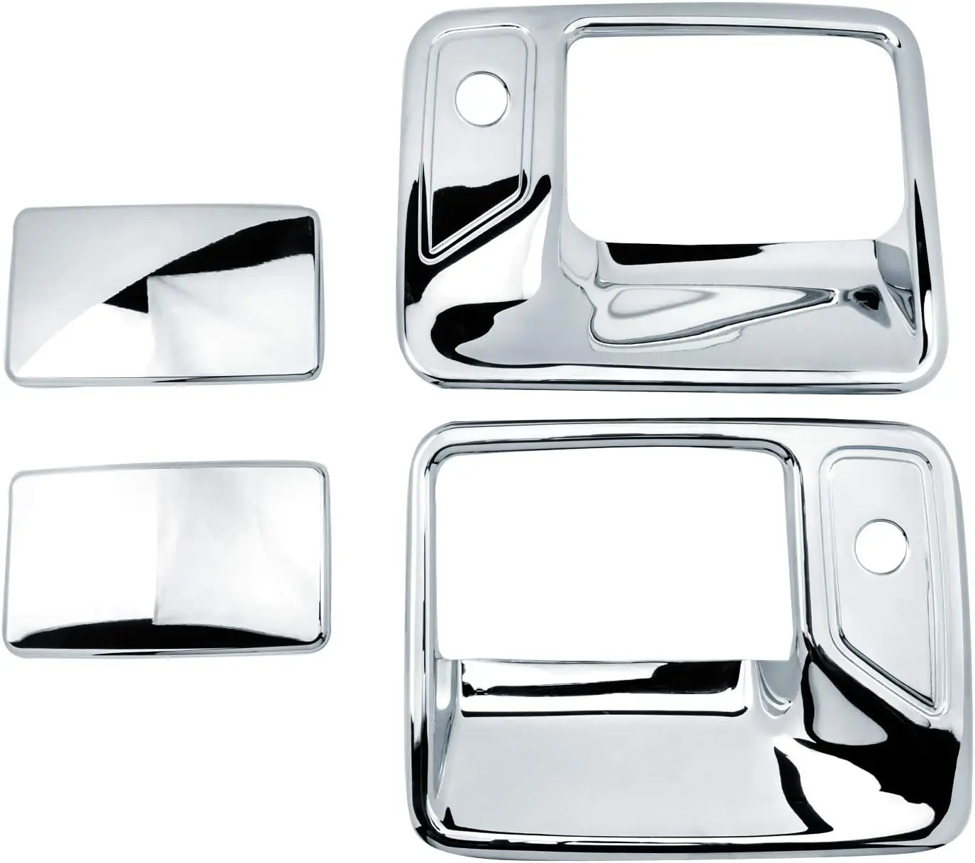 

Premium Grade Chrome Door Handle Cover 2D W/Passenger Keyhole for 99-16 Ford F250/F350 Superduty