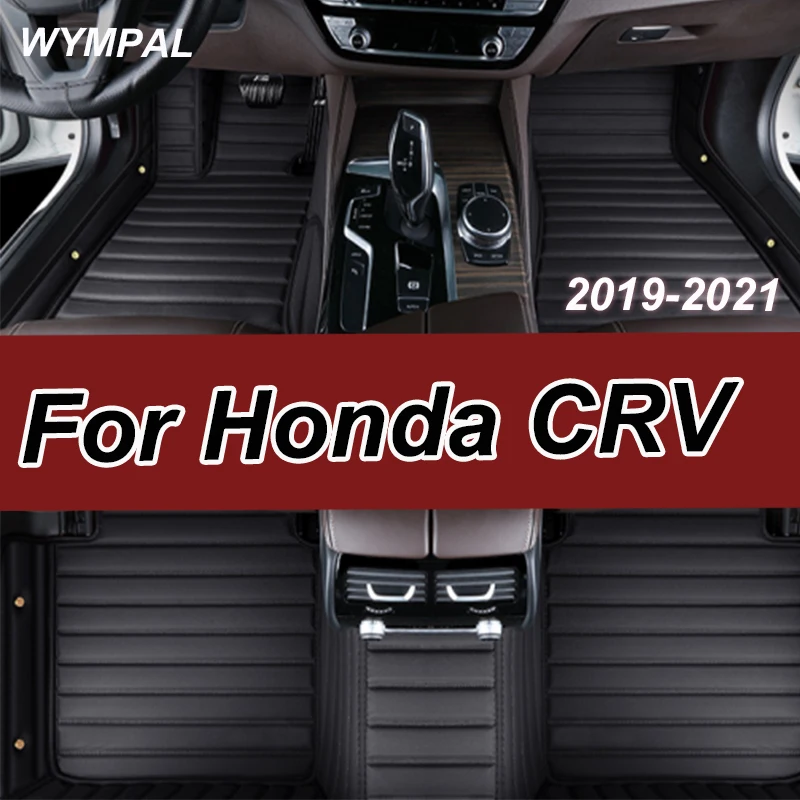 

Роскошные автомобильные коврики для Honda CRV CR-V Hybrid RT5–RT6 RW1–RW8 2019 2020 2022 2021, кожаные автомобильные коврики, автомобильные аксессуары