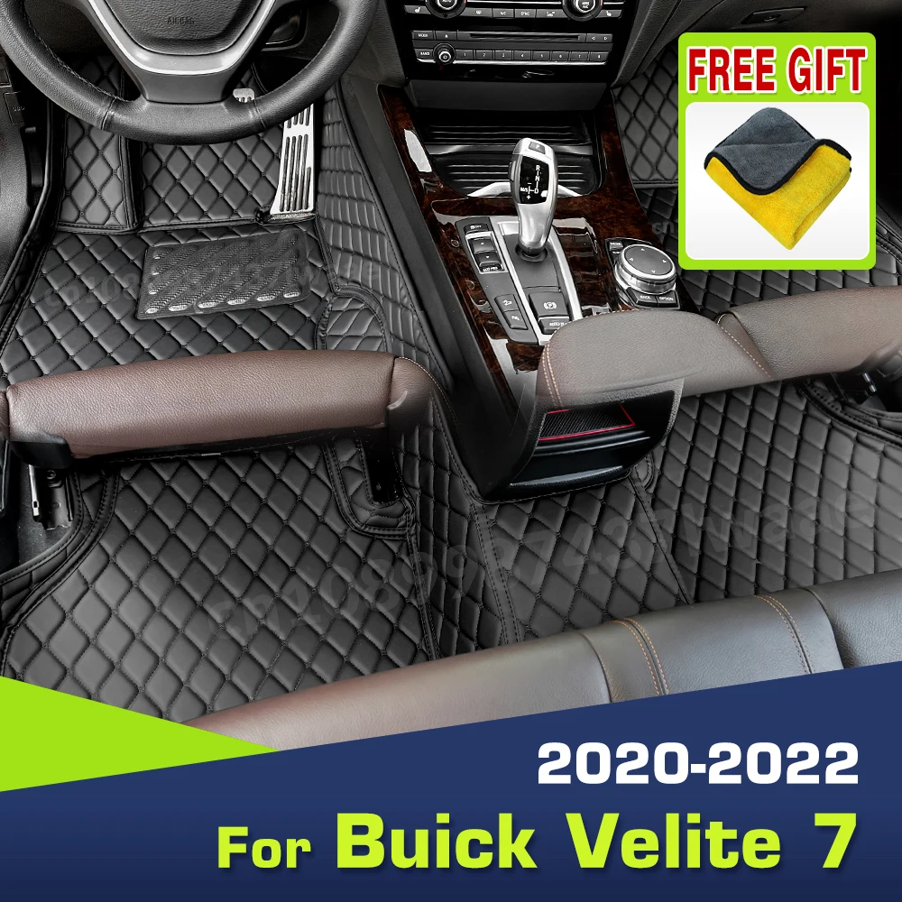 Car Floor Mats For Buick Velite 7 2020 2021 2022 Custom Auto Foot Pads Automobile Carpet Cover Interior Accessories