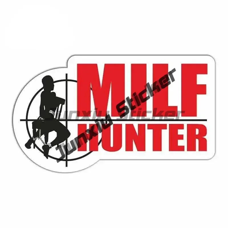M.I.L.F. رجل أحب الصيد ملصق حائط من الفينيل الطاووس باس الأسماك أنيمي ملصقات السيارات باس قارب إغراء صندوق معالجة سيارة شاحنة نافذة ملصق