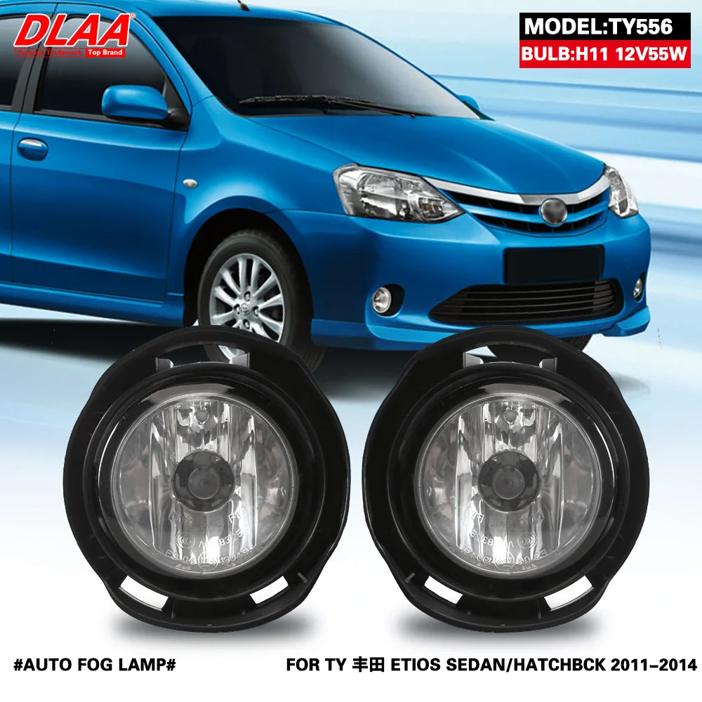 

For Toyota ETIOS SEDAN HATCHBCK 2011 2012 2013 2014 Front Fog Lights Car Styling Spot Light Fog Lamps With Switch - 1 Pair