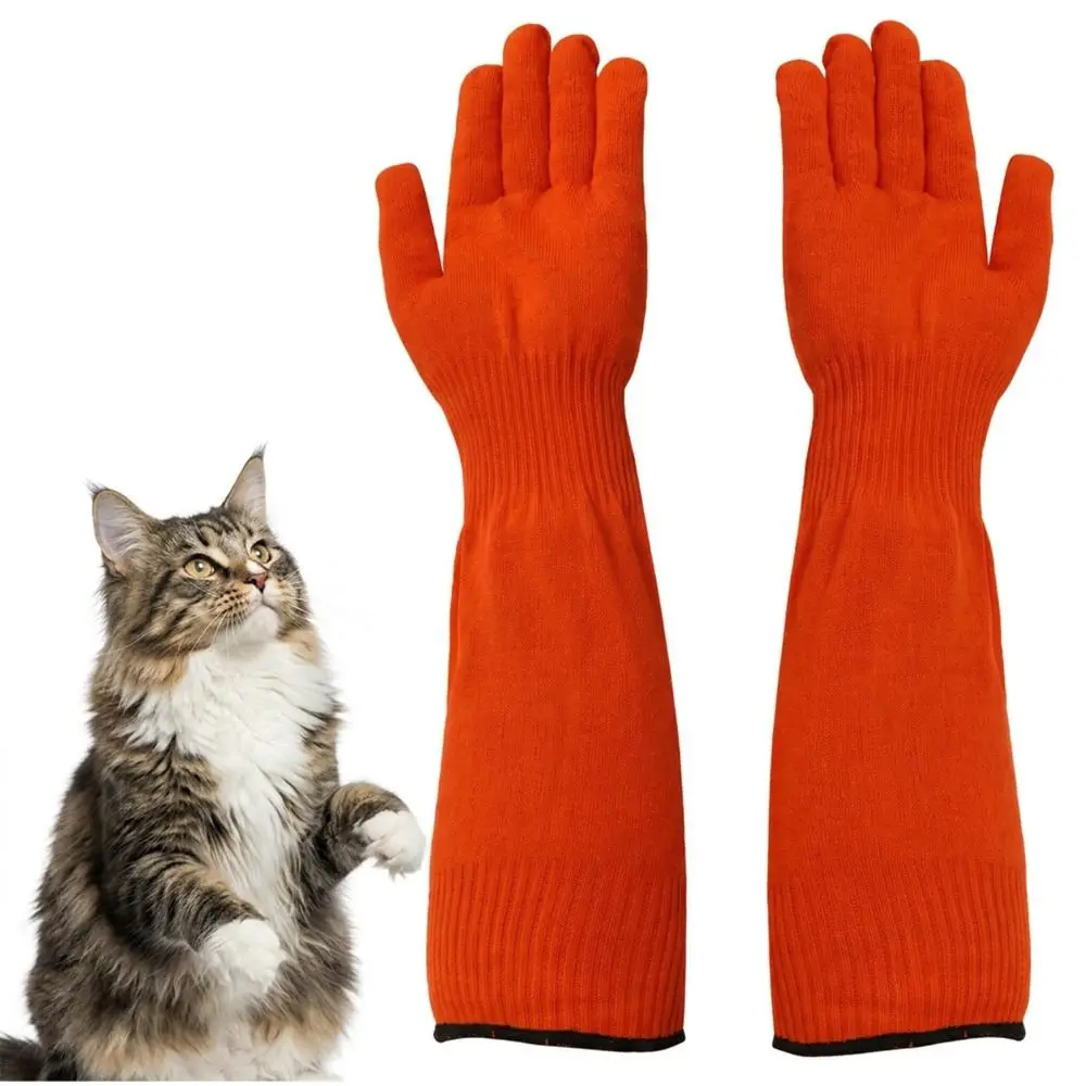Bite Resistant Cat Gloves Prevent Scratching Reinforced Bite Proof Gloves Elastic Animal Handling Gloves Nail Trimming