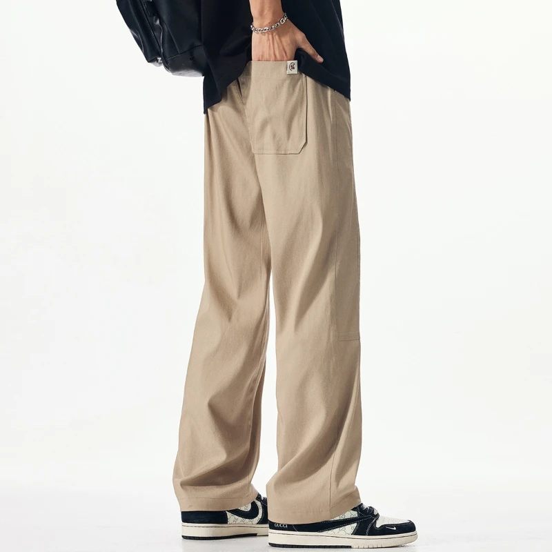 Casual Pants Long Legs Tall Man Plus Size 5XL 6XL 7XL Thin Summer Wide Popular Students Loose Male Lyocell Extra Long Trousers - view 3