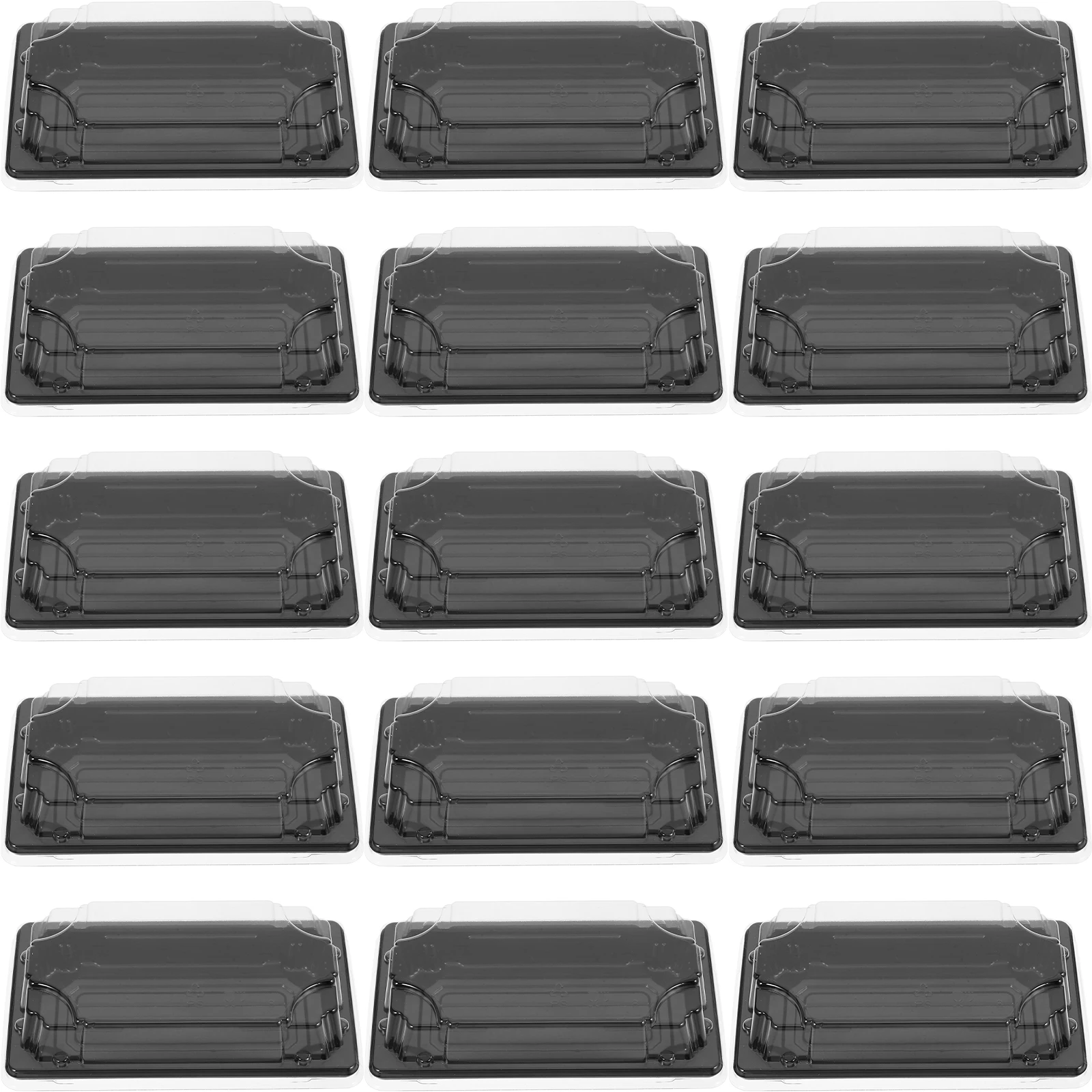 

50pcs Sushi Boxes Disposable Eco Friendly No Smell Temperature Resistant Take Out Containers Fruit Boxes Carry Out Food Storage