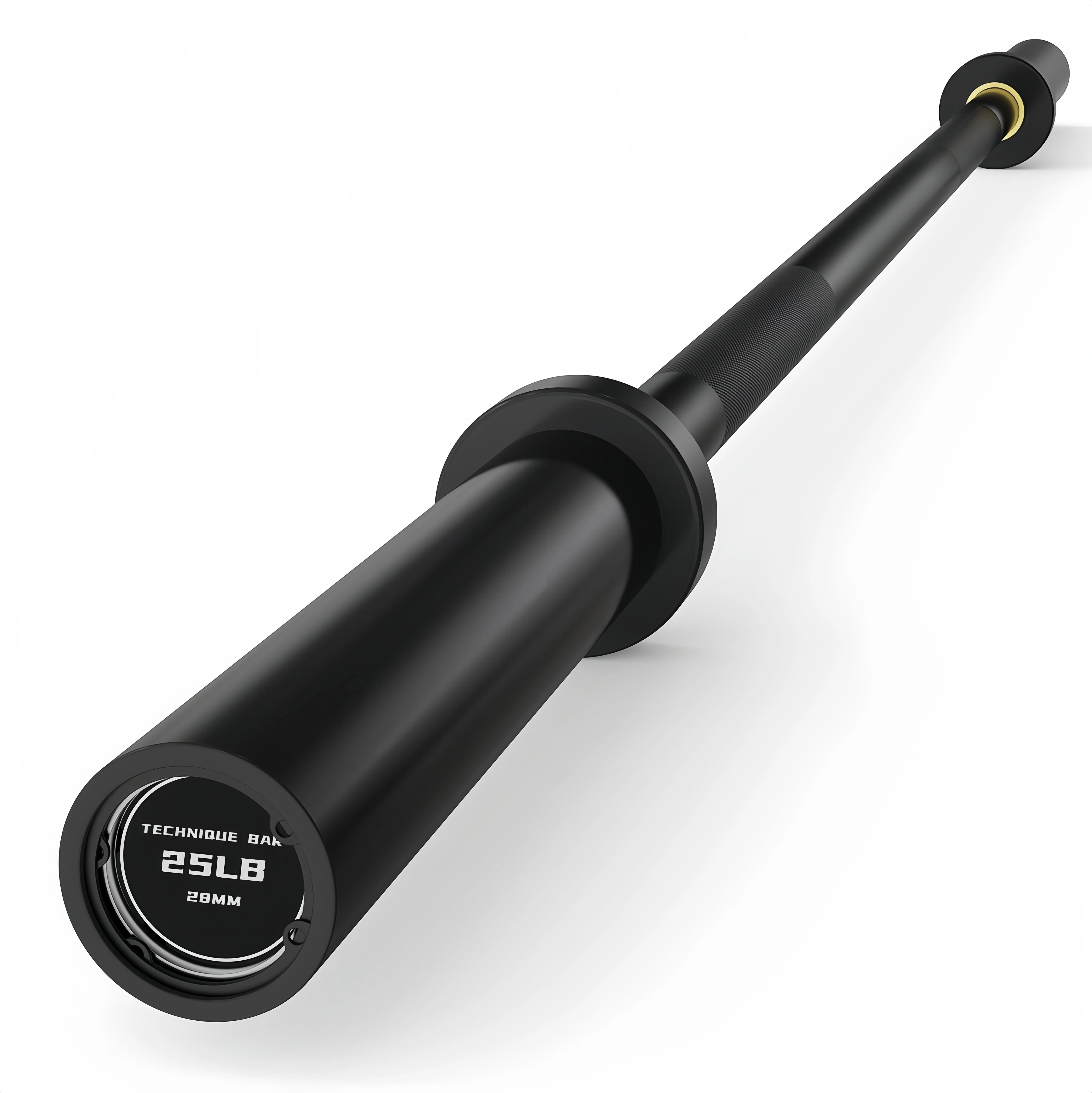 Commercial Fitness  Straight Weightlifting Training Barbell Bar with Adjustable Weight Foam Connecting Rod