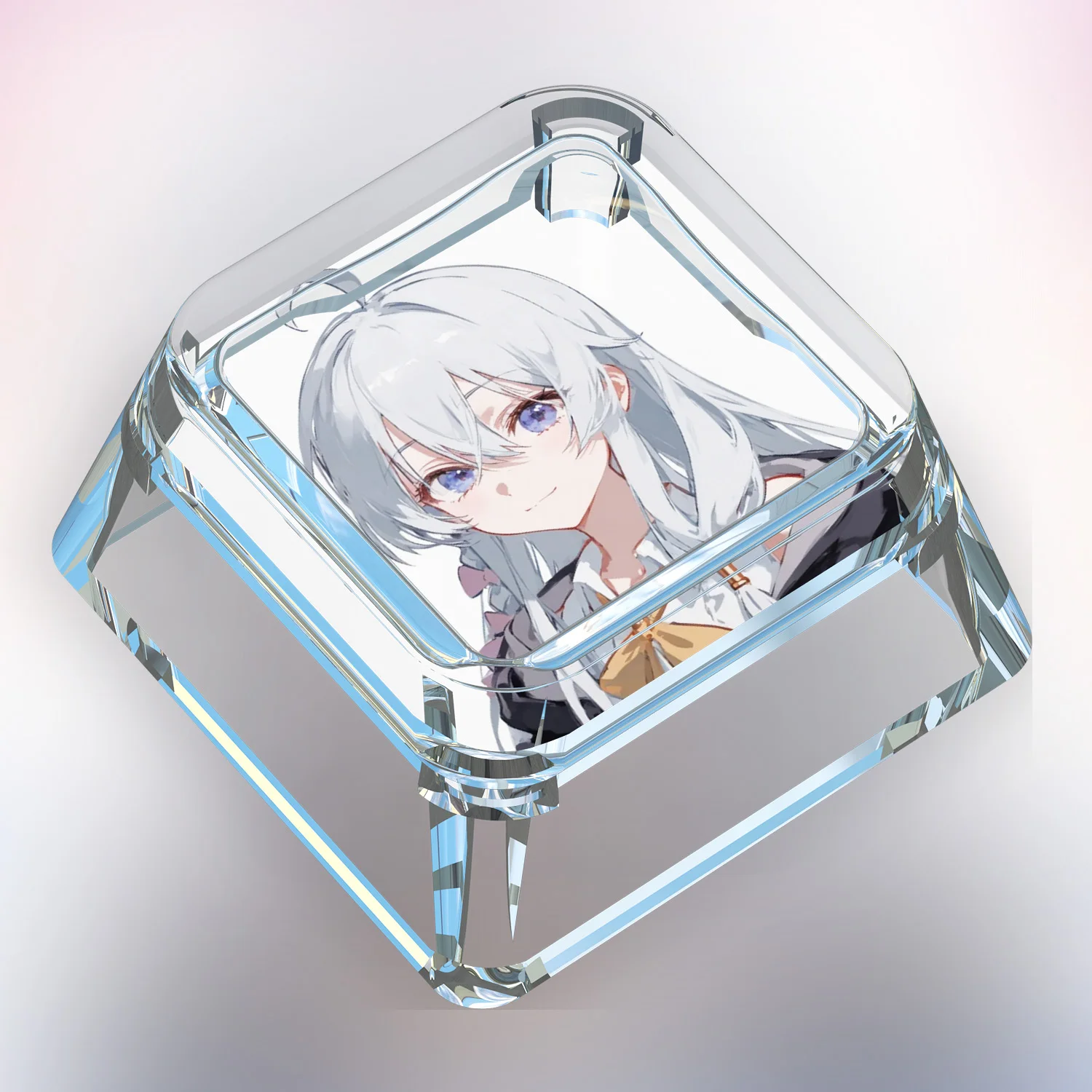 جديد الكرتون Elaina لطيف لوحة المفاتيح الميكانيكية Keycap Elaina عبر محور لوحة المفاتيح الميكانيكية شفافة نقل الضوء Keycap