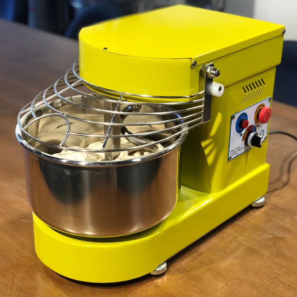 7Qt Liter Pizza Branded Digital Spiral Mixer Amasadora Petrin Tabletop Dough Mixers for Baking with Stainless Steel Bowl