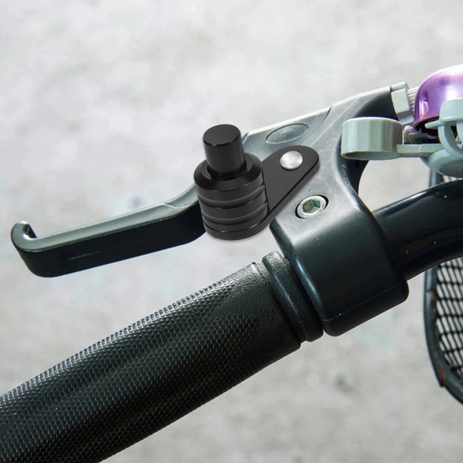 

Motorcycle Brake Lever Ergonomic Design Slope Parking Handlebar Brake Lock Grip Noise-Free Horn Switch Compact Lightweight