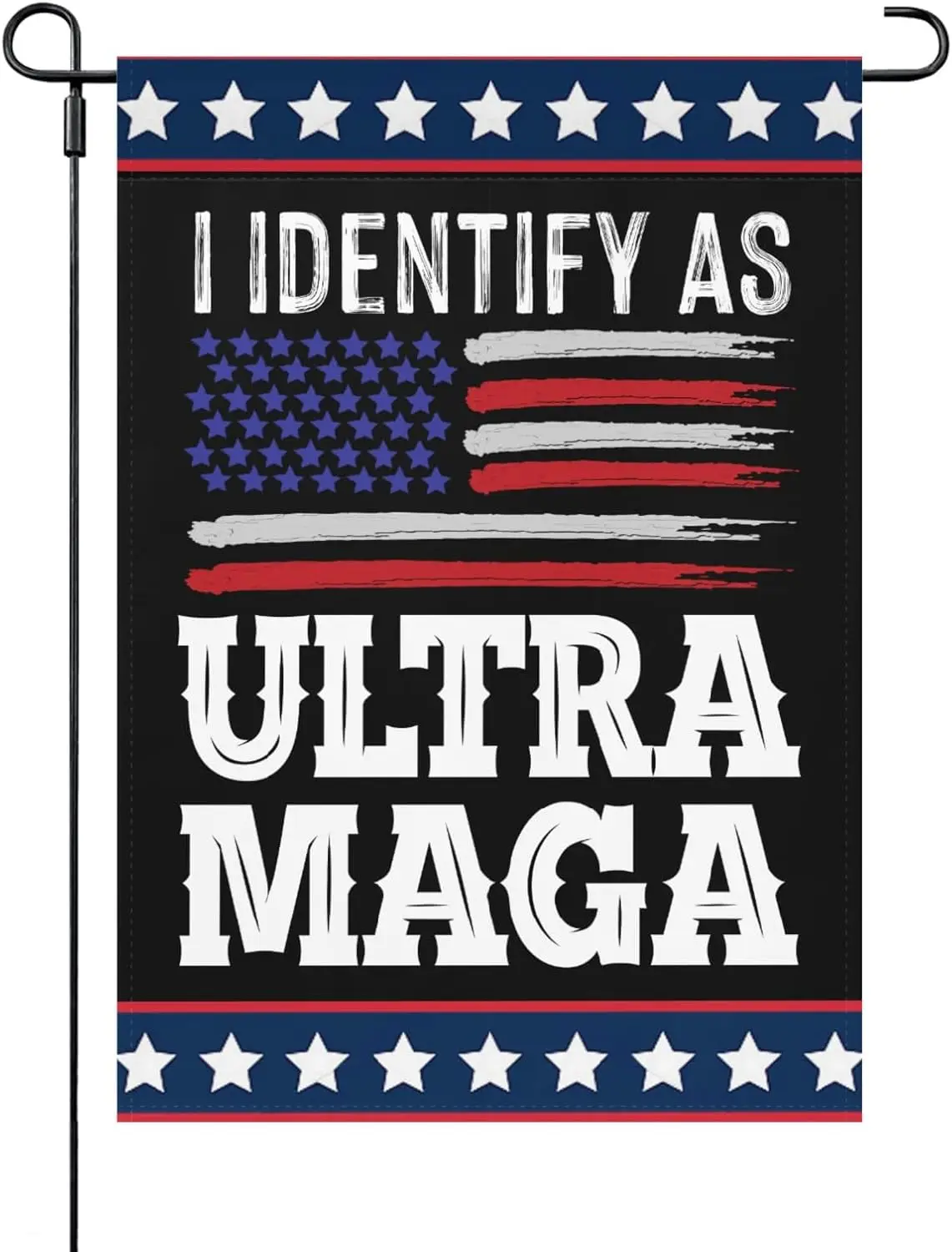 funny flag I Identify As Ultra Maga American Flag Yard Flags One SizeArt Outdoor Flag Camping Yard Flags Double Sided Outdoo yyi