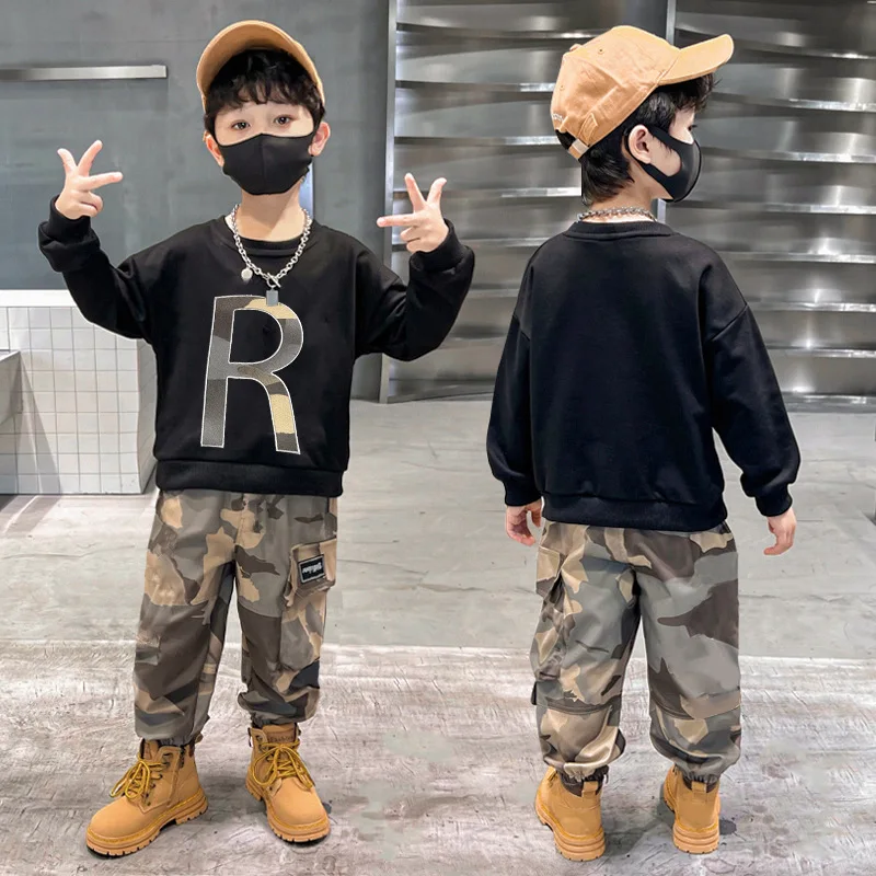 

Children Clothing Sets For Boys Camouflage Sports Suits Spring Kids Tracksuits 2024 Teenage Boys Sportswear 4 6 8 9 10 12 Years