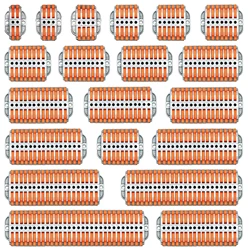 Conectores de cabo de ancoragem rápida, fiação universal, condutores compactos, bloco de terminais push-in, LED, 2-30PIN, 223-2