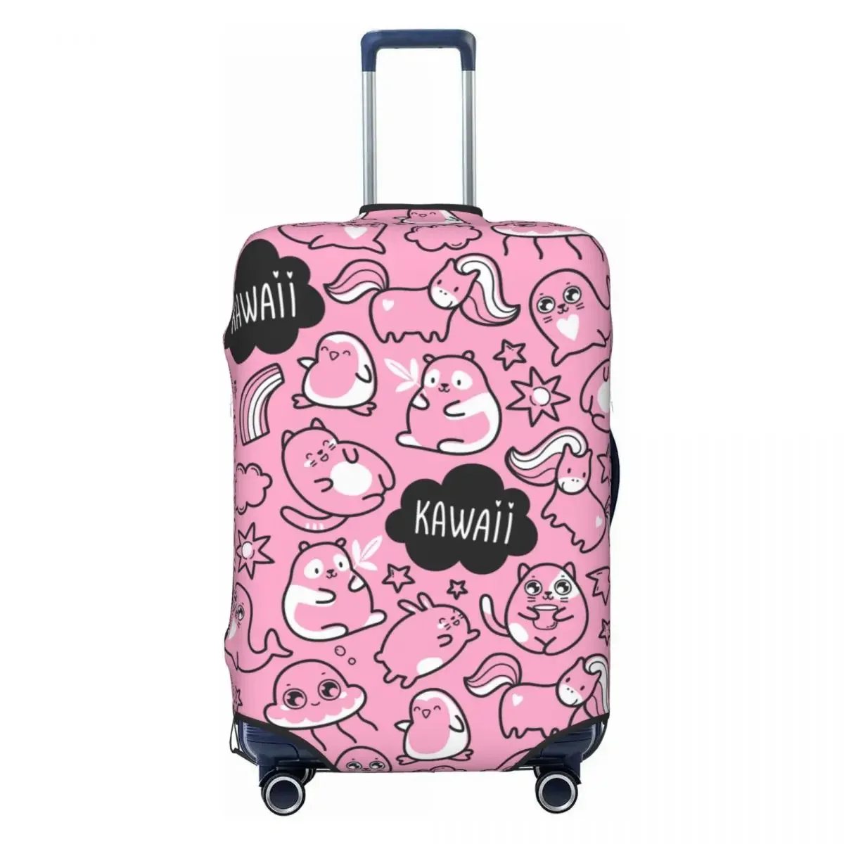 Super Kawaii Animals Suitcase Cover Christmas Gift Flight Cartoon Fun Luggage Supplies Cruise Trip Protection