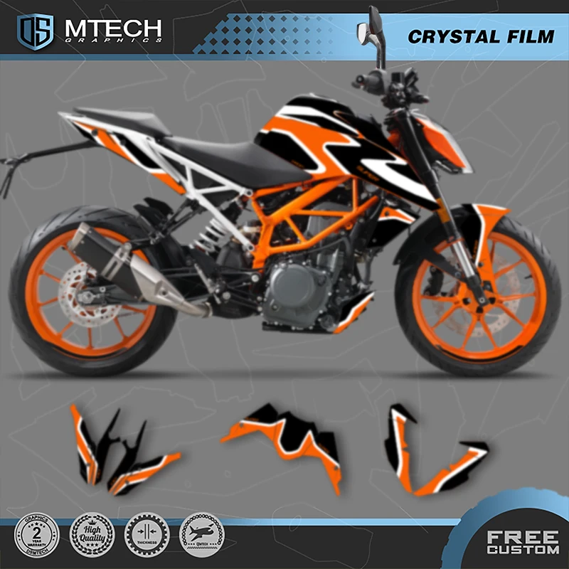 

DSMTECH Motorcycle Graphics Decal Stickers Kits For KTM 2017 2018 2019 2020 DUKE 125 17-20 DUKE125 390 013