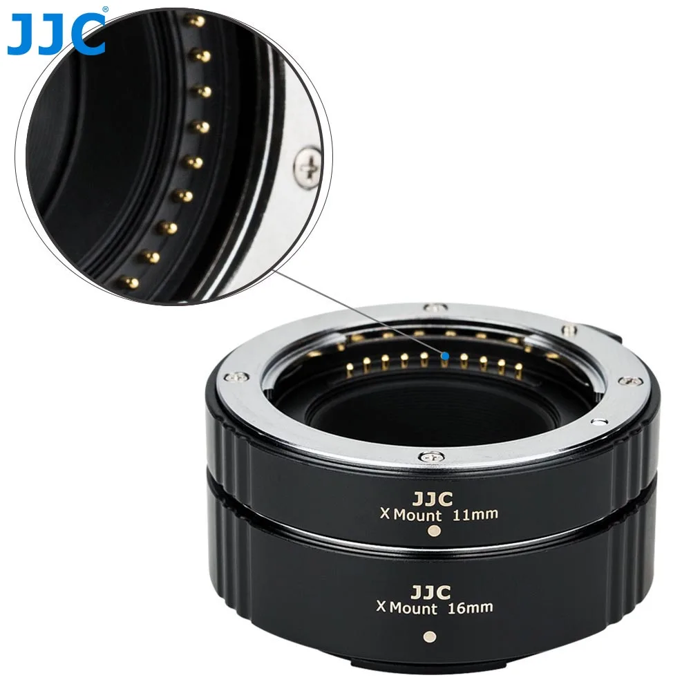 JJC X Mount Macro Extension Tube Kit Close Up Auto Focus Adapter Ring for Fujifilm X-S20 XT5 XT4 XT3 XT30II XT30 X-H2 X-H2S X-E4