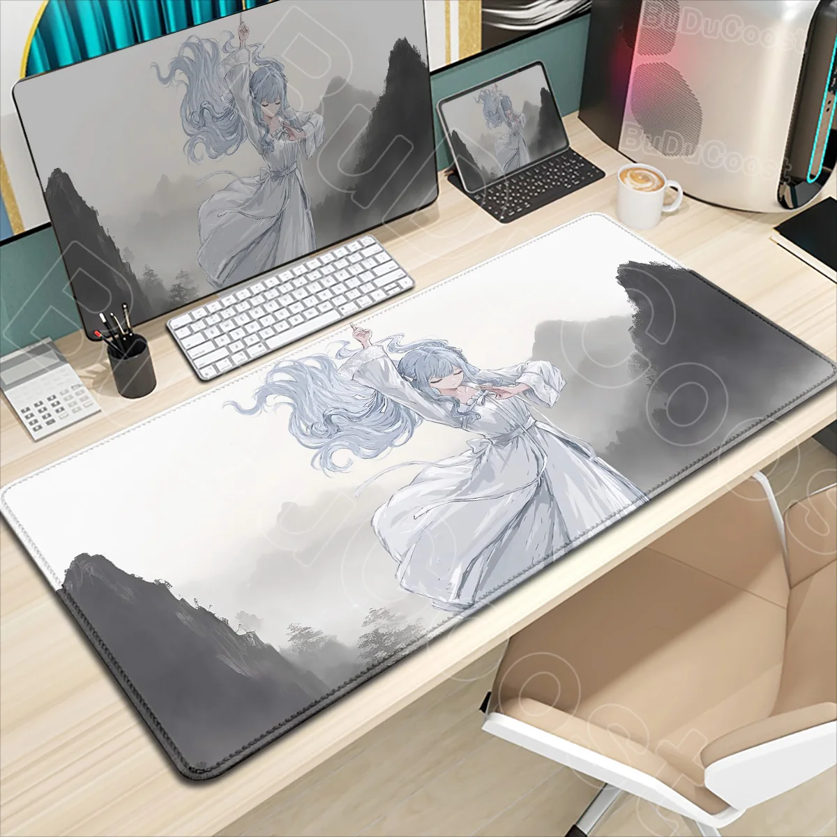 

BangDream Ave Mujica Sakiko Togawa Mutsumi Wakaba Mouse Pad Anime Girl Mouse Mat XXL Large Mousepad Keyboard Pad Desktop Carpet