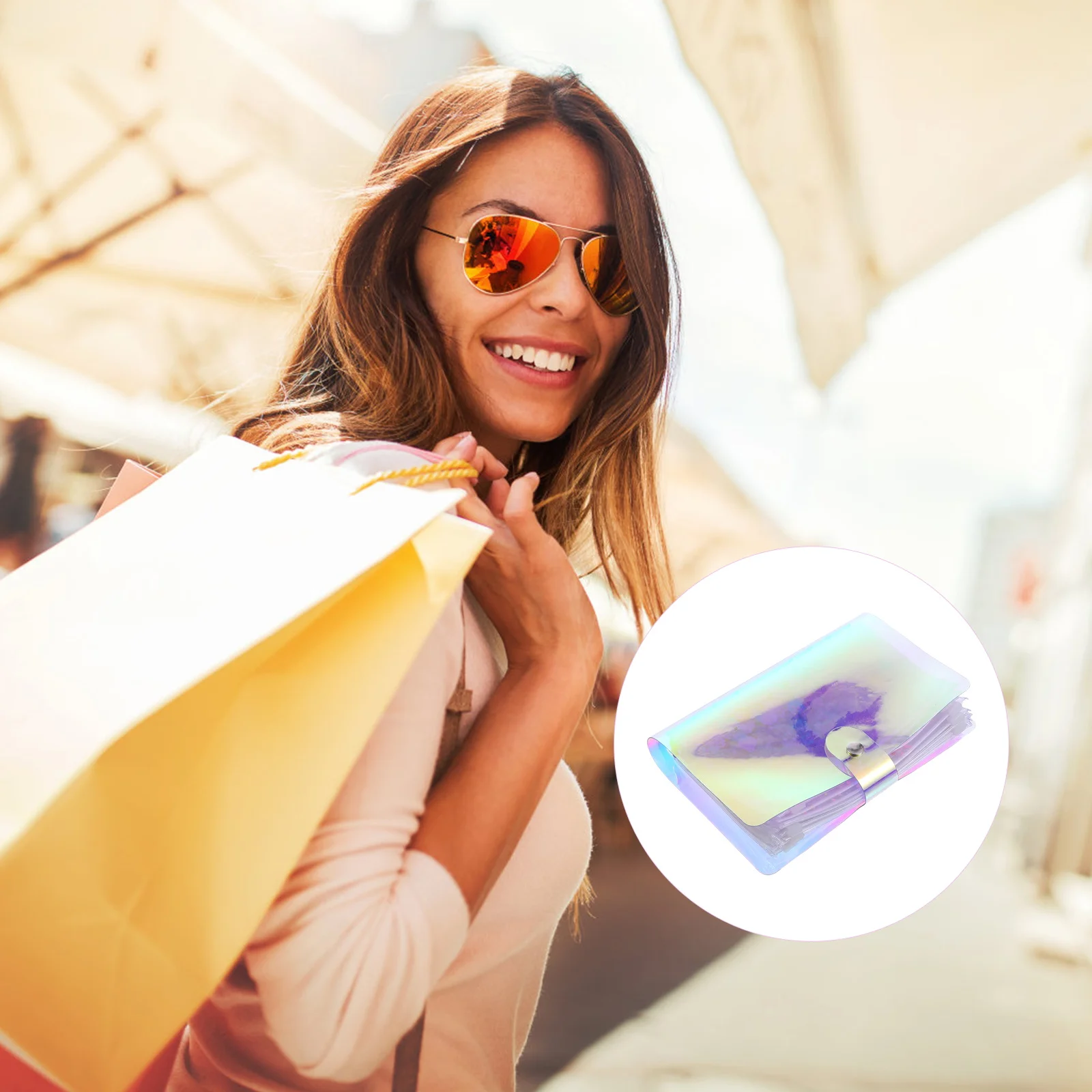 Slim A6 6 Holes PVC With Binder Pockets Notepad Planner Notepad Binder Cover Budget Envelope Folder