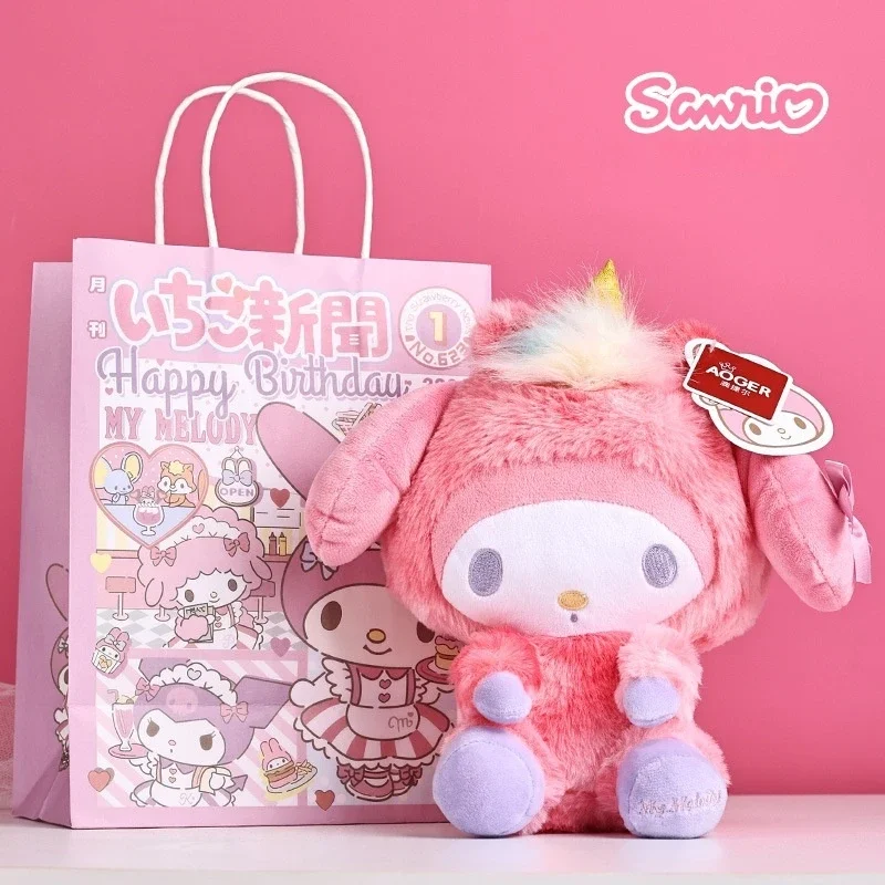 

Милая плюшевая кукла Sanrio, 28 см, мелодия полачко, мультяшная Мягкая кукла, милая девочка, кукла с сердцем, подарок на день рождения, праздничный подарок