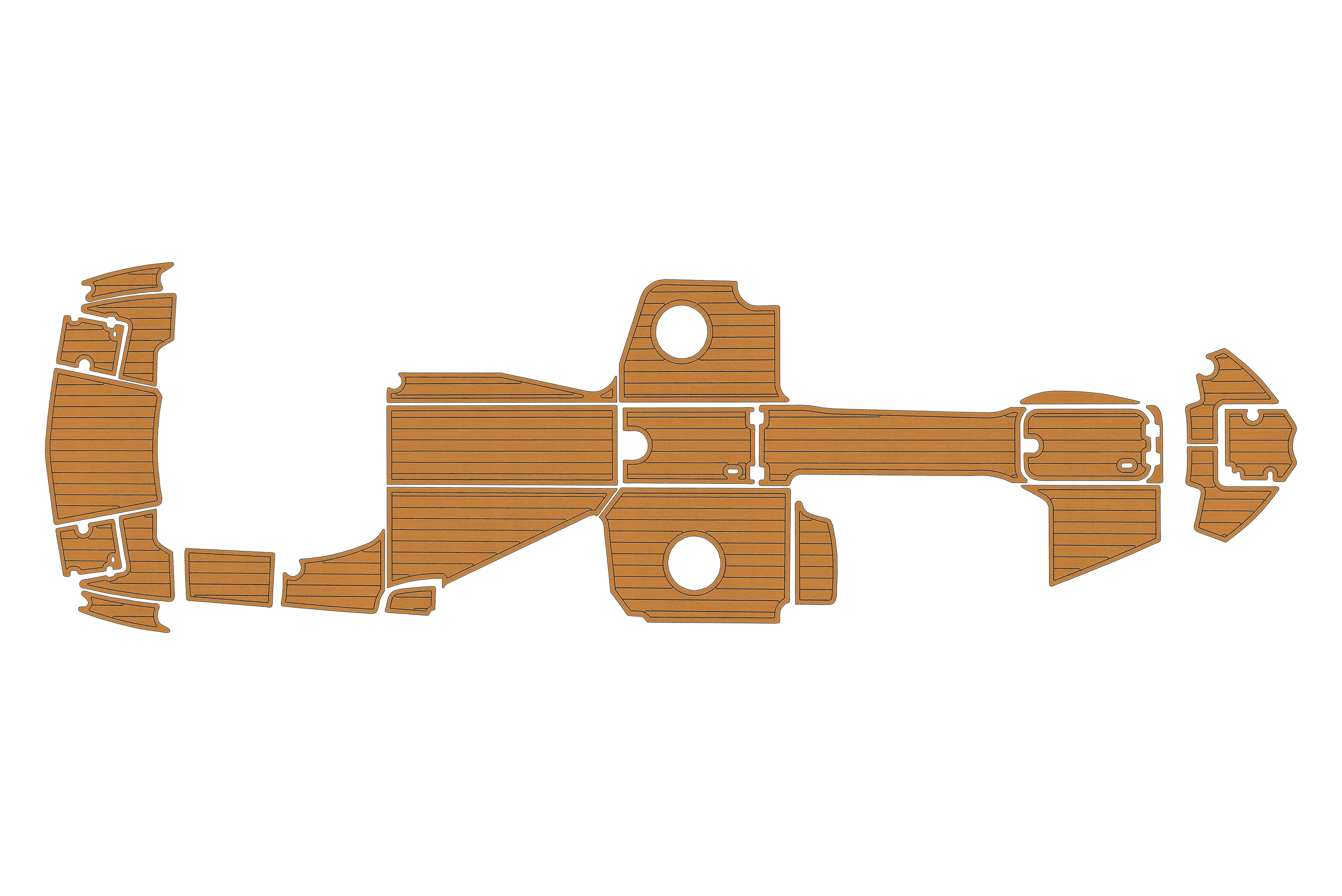 

2008-2015 Chaparral 284 Sunesta 1/4 дюйма, 6 мм, пена EVA, нескользящий ПВХ, настил из тикового дерева, морской коврик,...ek, водный ковер, морской пол