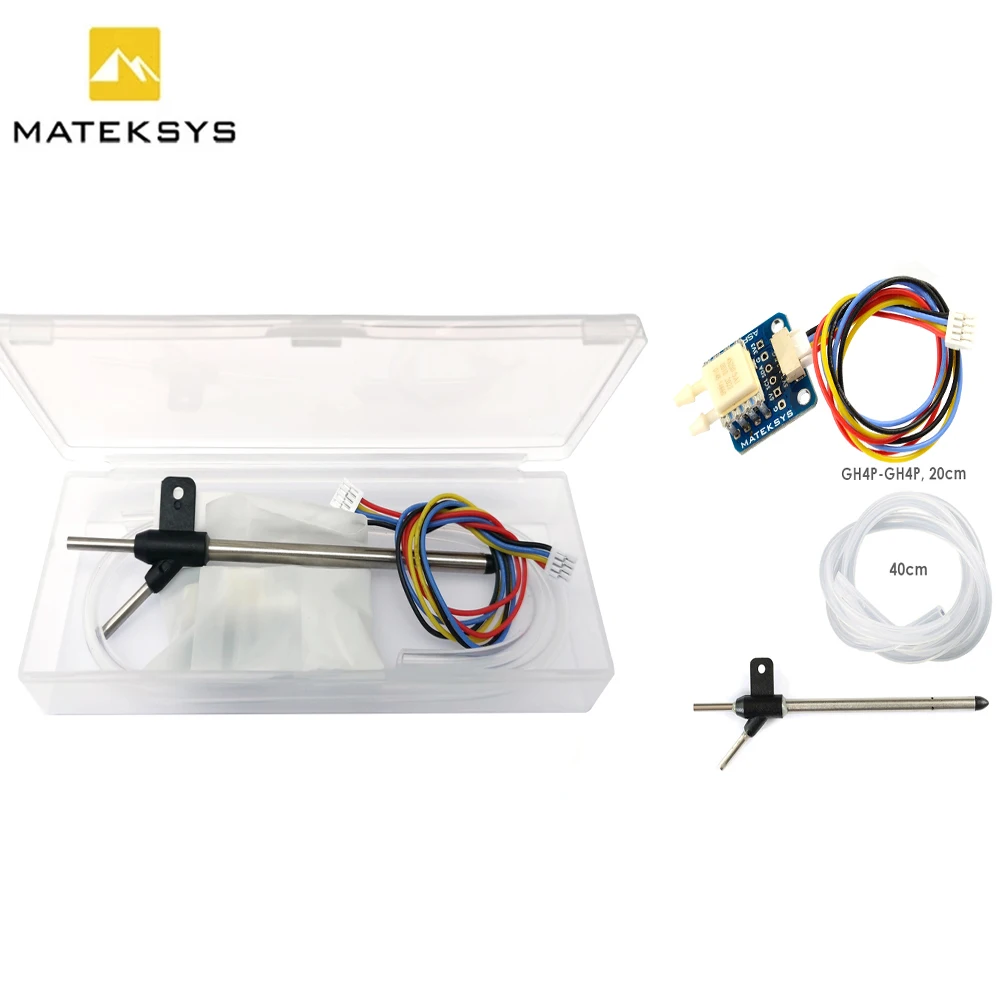 Matek ASPD‑4525 Digital Airspeed Sensor TE4525DO I2C Pitot‑Tube 4‑5.5V For ArduPilot INAV Fixed‑Wing VTOL RC Drone