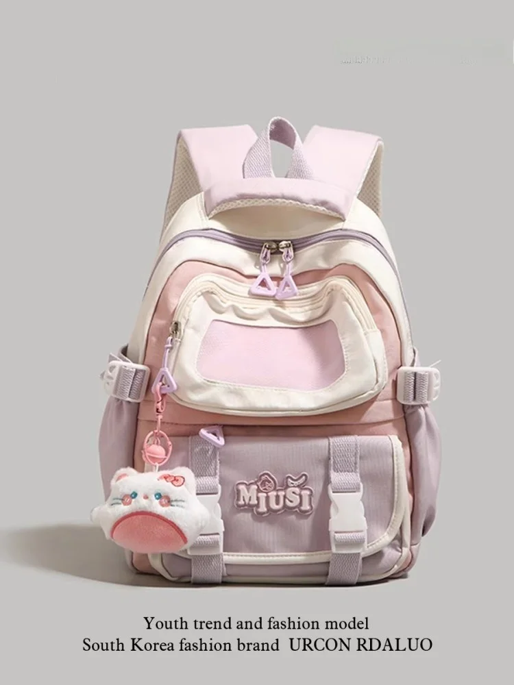 rouje-dsyle-color-blo-grande-capacite-bapa-pour-femmes-ort-voyage-sac-de-voyage-sac-a-dos-scolaire-sweet-college-sle-nylon-mate