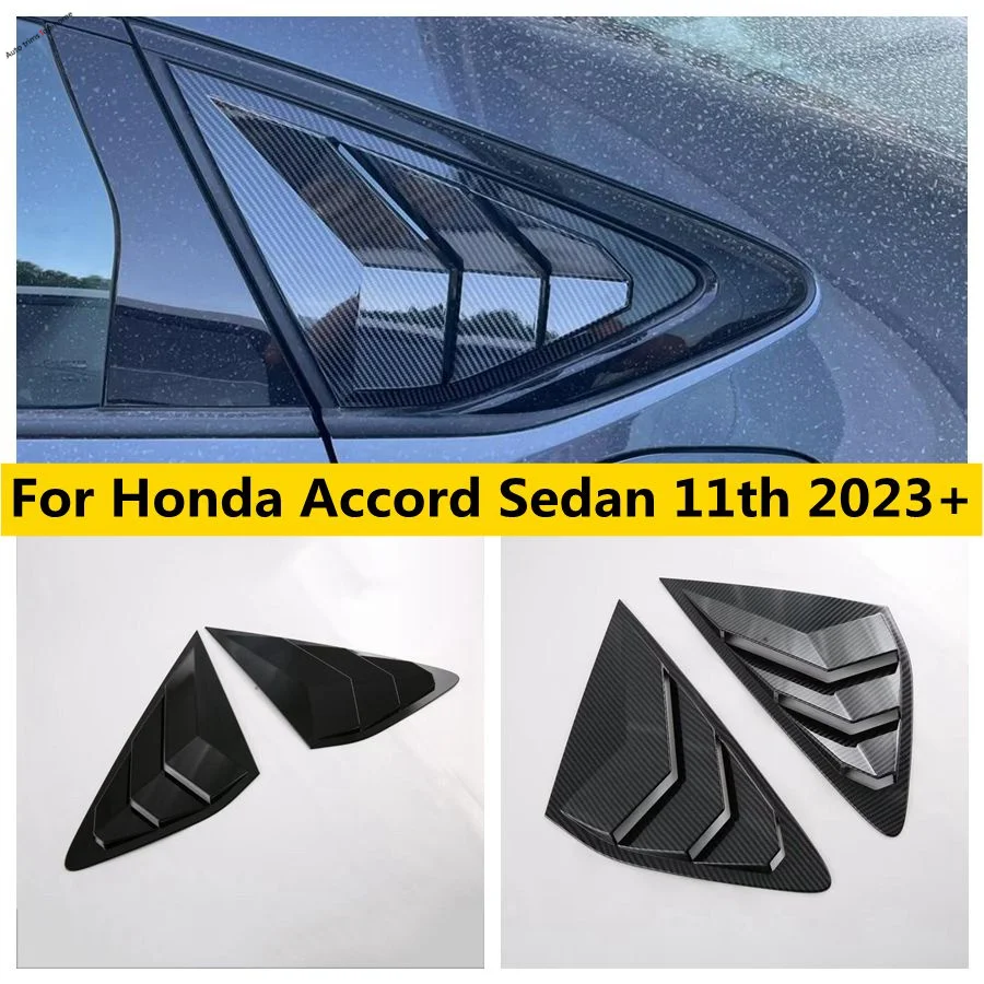 

Rear Quarter Window Louvers Scoops Spoiler Tunning Panel Side Air Vent Cover Trim Fit For Honda Accord Sedan 11th 2023 2024