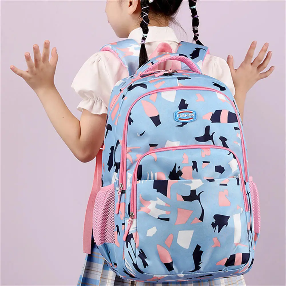 Large Capacity Schoolbag Fashion Camouflage Printed Waterproof Oxford Backpack For Kids Girls Travel Book Bag Laptop Backpack