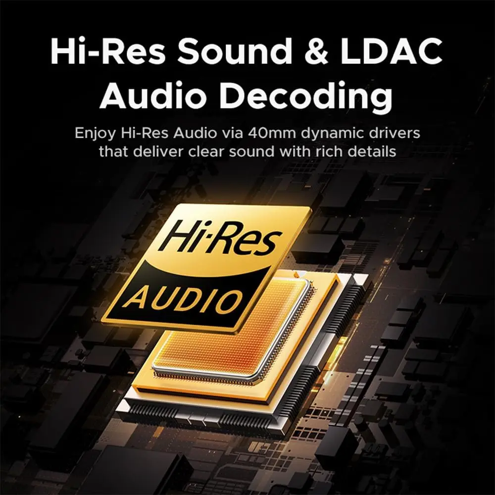 UGREEN HiTune Max6 Headphone Wireless Active Noise Cancelling Bluetooth 6.0 Over-ear Earphone with Hi-res LDAC,Hybrid ANC