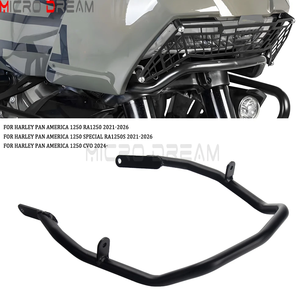 Headlight Crash Bar Headlamp Safety Protective Guard Bumper Bracket For Harley Pan America 1250 Special RA1250 RA1250S 2021-2026